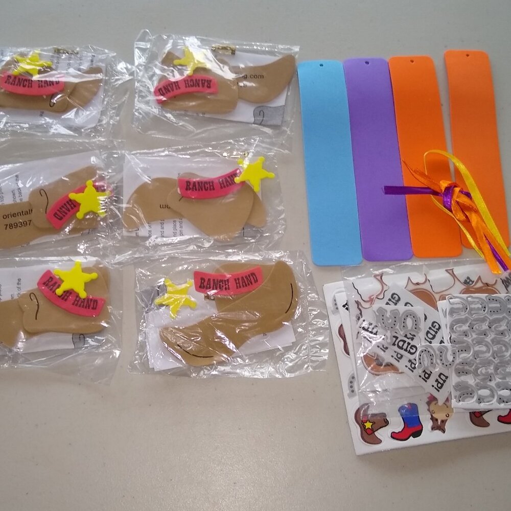 DIY Craft Kit: Rodeo theme Bookmark, Key-chain, Badge New